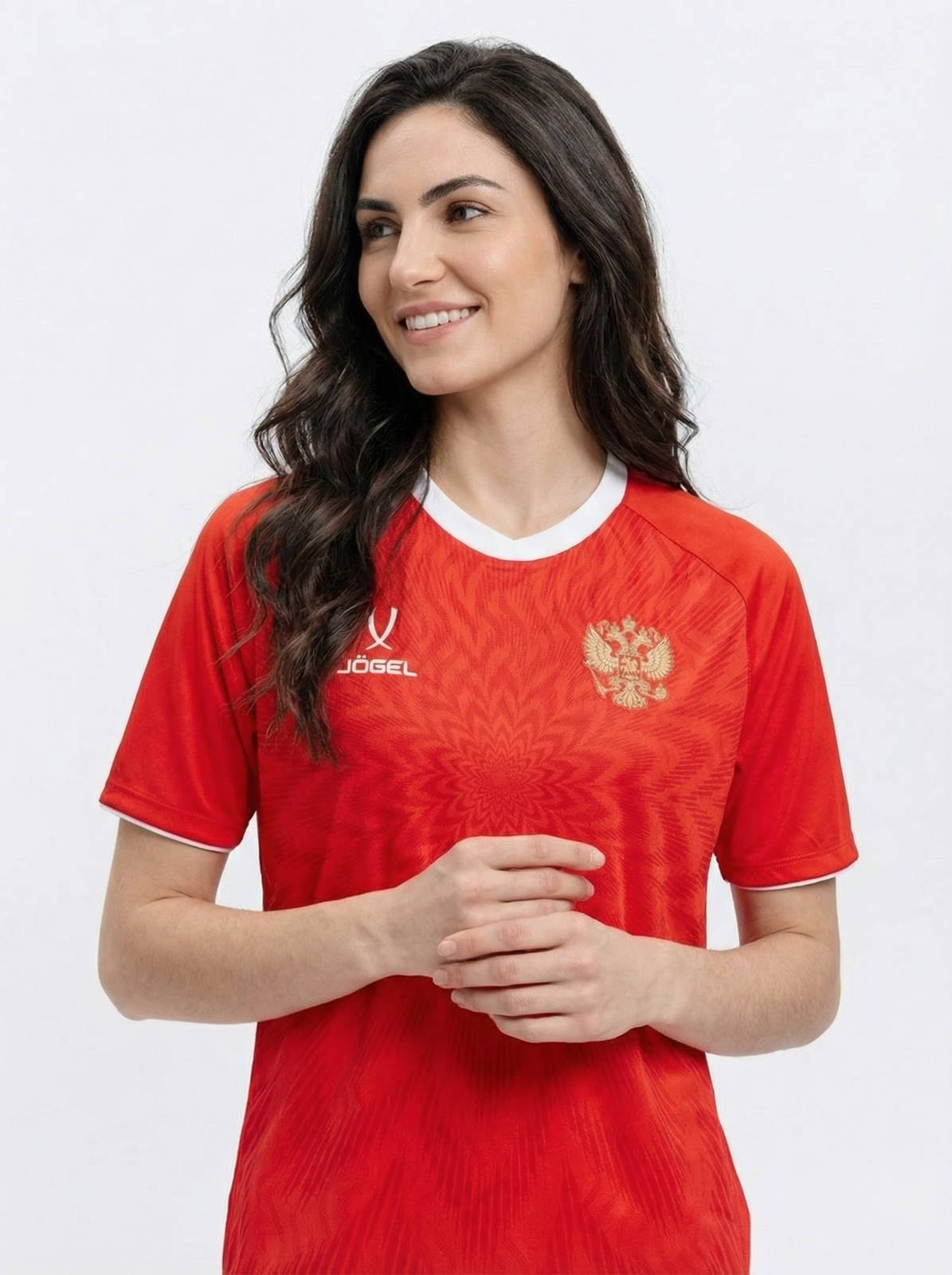 Футболка игровая женская Jogel Сборной России домашняя